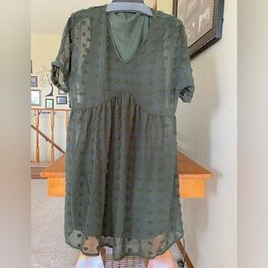 Moss Green She-In dress